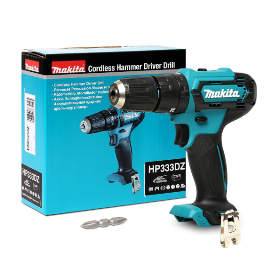 MAKITA สว่านกระแทกไร้สาย 12 โวลต์ ขนาด 10 มม. (3/8 นิ้ว) รุ่น HP333DZ