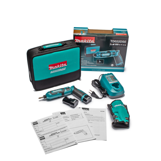 MAKITA สว่านไขควงกระแทกไร้สาย 7.2 โวลต์ 1/4 นิ้ว รุ่น TD022DSE
