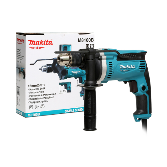 MAKITA สว่านกระแทกไฟฟ้า ขนาด 16 มม. (5/8 นิ้ว) กำลังไฟ 710 วัตต์ รุ่น M8100B