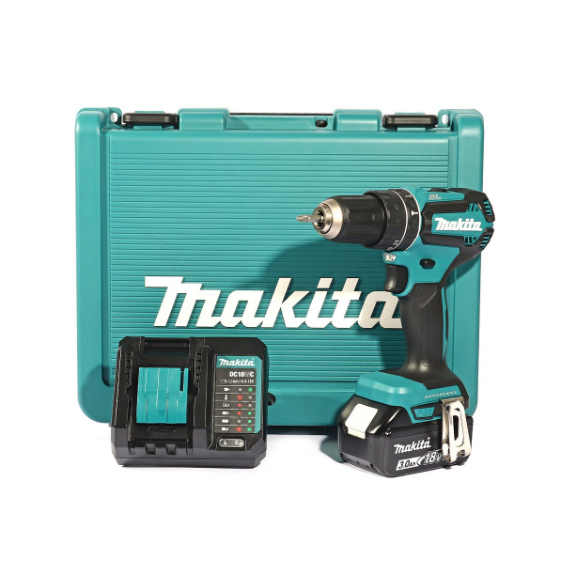 MAKITA สว่านกระแทกไร้สาย 18 โวลต์ ขนาด 13 มม. (1/2 นิ้ว) รุ่น DHP485F003
