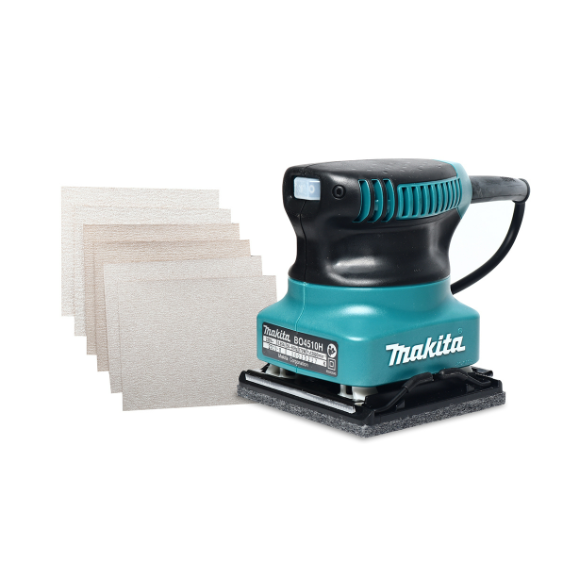 MAKITA เครื่องขัดกระดาษทรายสั่น ขนาด 114 X 140 มม. (4-1/2 X 5-1/2 นิ้ว) กำลังไฟ 170 วัตต์ รุ่น BO451