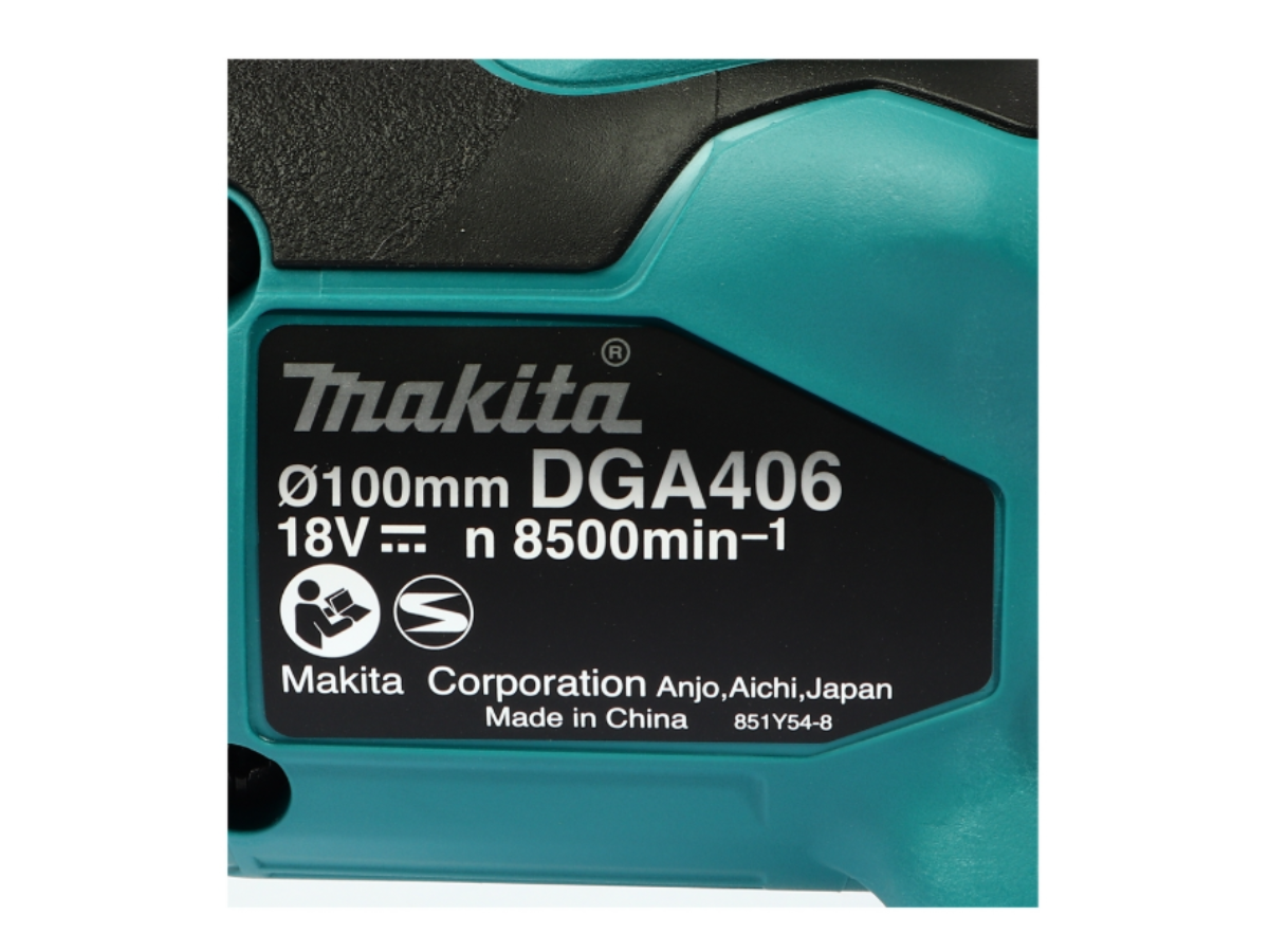 MAKITA เครื่องเจียไร้สาย 18 โวลต์ ขนาด 4 นิ้ว รุ่น DGA406Z