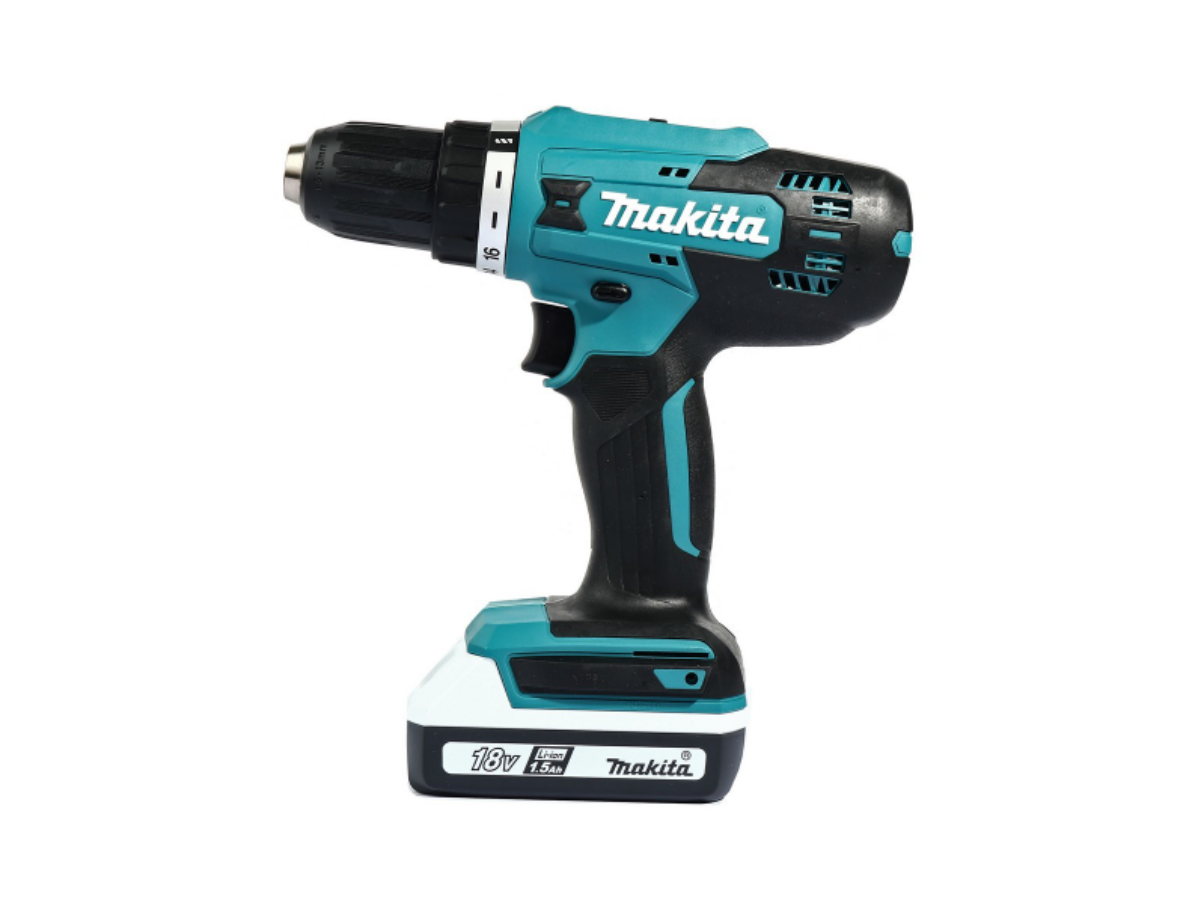MAKITA สว่านไขควงไร้สาย 18 โวลต์ ขนาด 1/2 นิ้ว รุ่น DF488D005 แรงบิดหมุน 38 นิวตันเมตร รวมแบตเตอรี่และแท่นชาร์จ