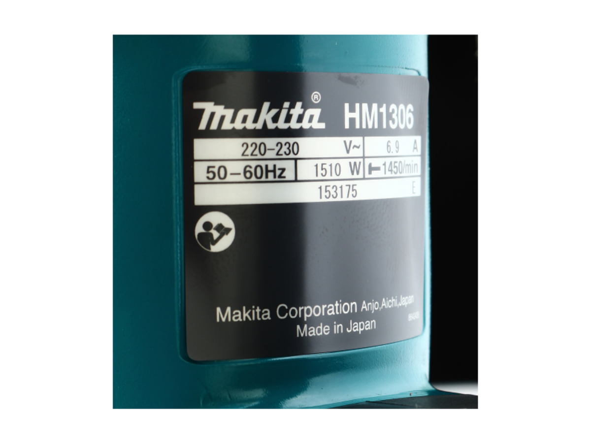 MAKITA เครื่องสกัดคอนกรีตไฟฟ้า 21.7 จูล ขนาด 30 มม. (1-3/16 นิ้ว) กำลังไฟ 1,510 วัตต์ รุ่น HM-1306