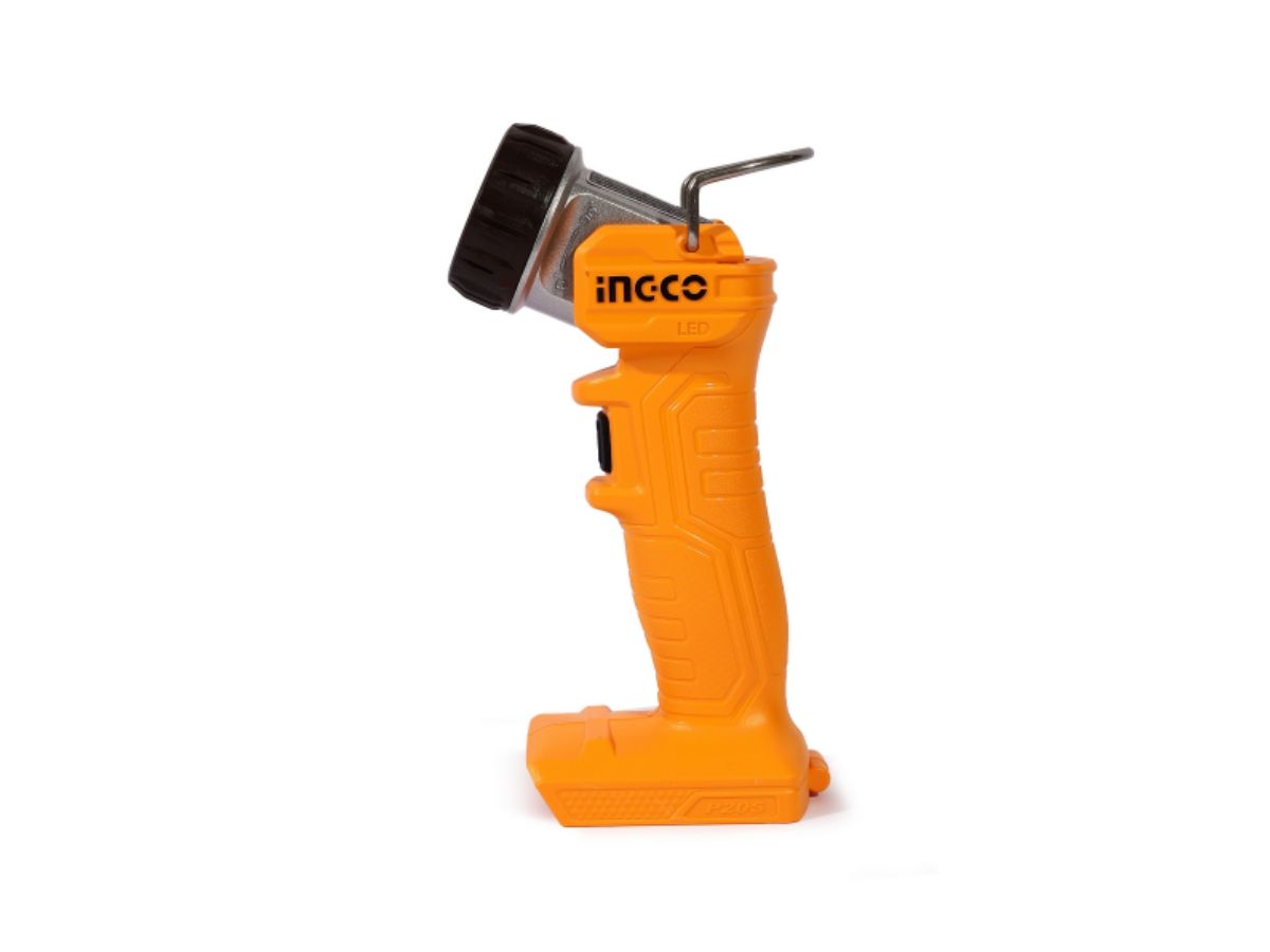 INGCO 20V ไฟฉาย LED 5 วัตต์ ปรับหัวได้ รุ่น CWLI2038 ความสว่าง 270 ลูเมน ไม่รวมแบตเตอรี่และแท่นชาร์จ (อิงโก้)