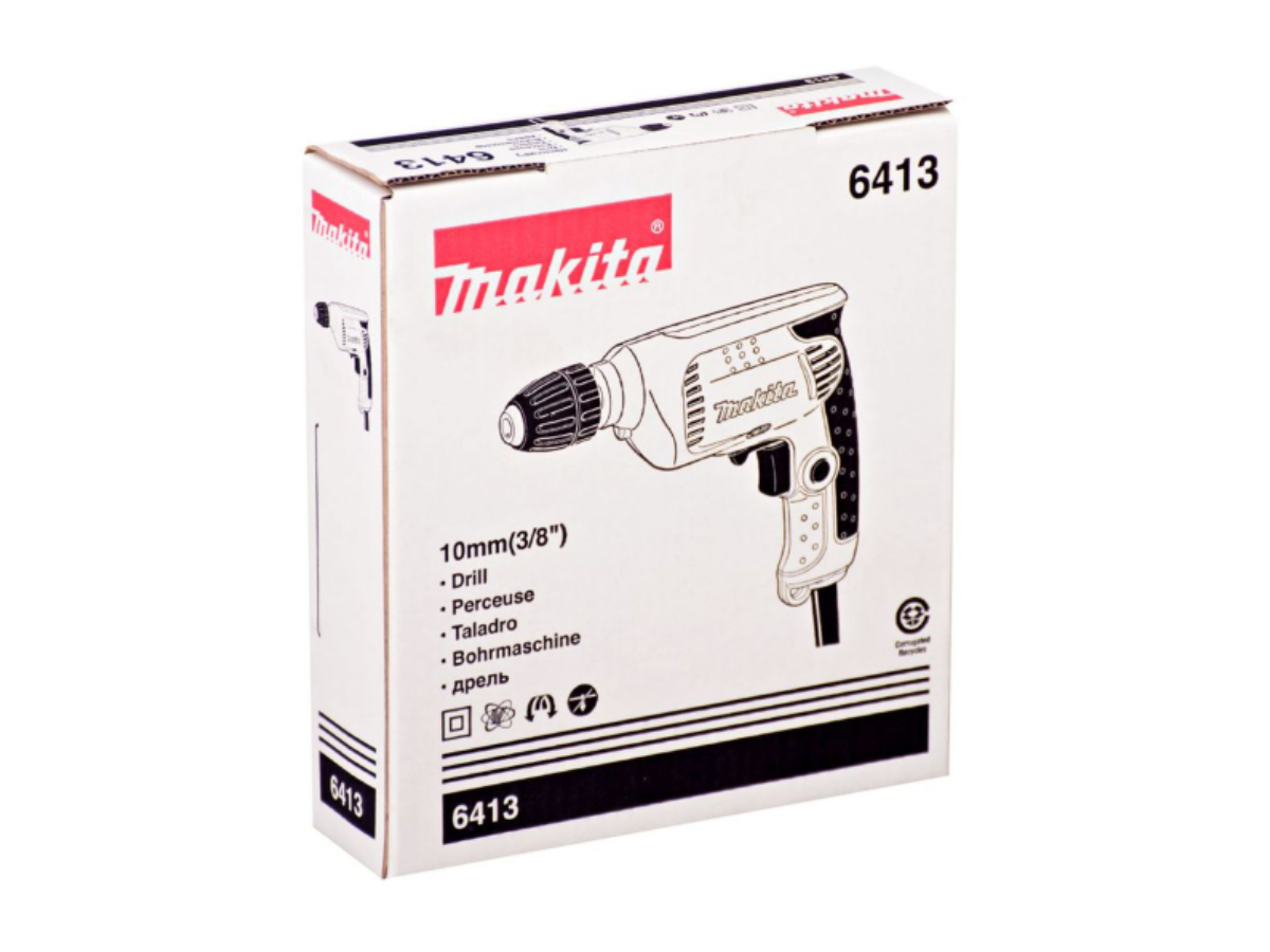 MAKITA สว่านไฟฟ้า ขนาด 3/8 นิ้ว กำลังไฟ 450 วัตต์ รุ่น 6413