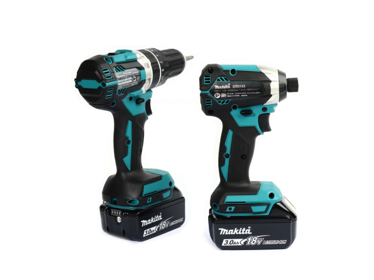 MAKITA ชุด Combo DHP484Z+DTD153Z 18 โวลต์ รุ่น DLX2180J กล่อง MAKPAC รวมแบตเตอรี่-แท่นชาร์จ