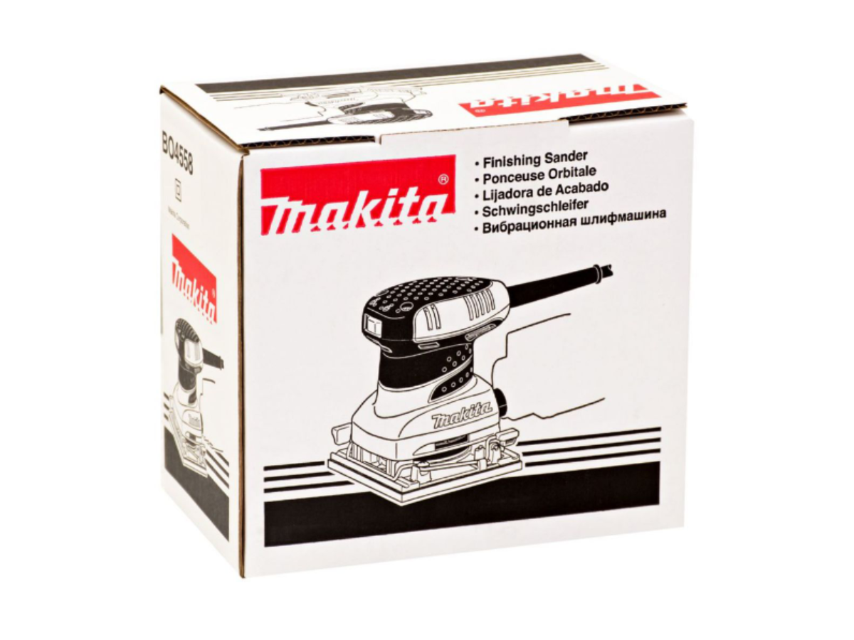 MAKITA เครื่องขัดกระดาษทรายสั่น ขนาด 114 X 140 มม. (4-1/2 X 5-1/2 นิ้ว) กำลังไฟ 200 วัตต์ รุ่น BO-45