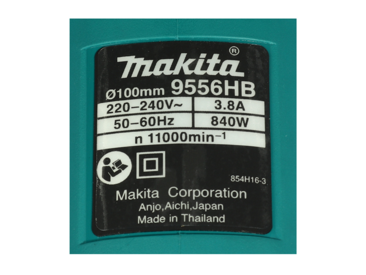 MAKITA เครื่องเจียรไฟฟ้า ขนาด 4 นิ้ว กำลังไฟ 840 วัตต์ รุ่น 9556HBG