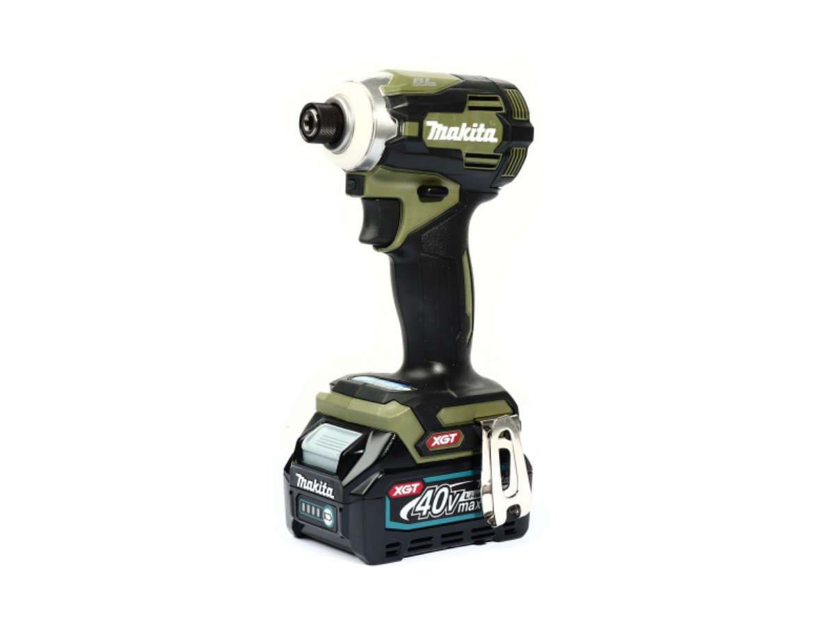 MAKITA สว่านไขควงกระแทกไร้สาย 40 โวลต์ 1/4 นิ้ว รุ่น TD001GD105 แรงบิดสูงสุด 220 นิวตันเมตร สีเขียว รวมแบตเตอรี่และแท่นชาร์จ