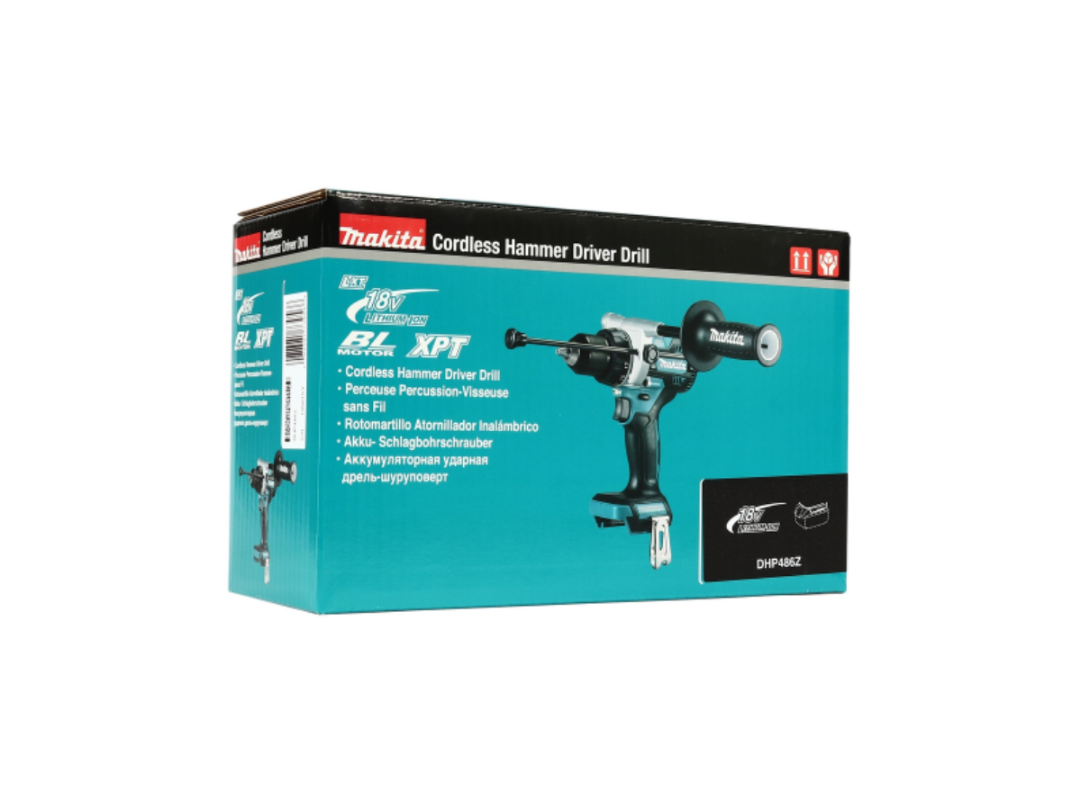 MAKITA สว่านกระแทกไร้สาย 18 โวลต์ ขนาด 13 มม. (1/2 นิ้ว) รุ่น DHP486Z