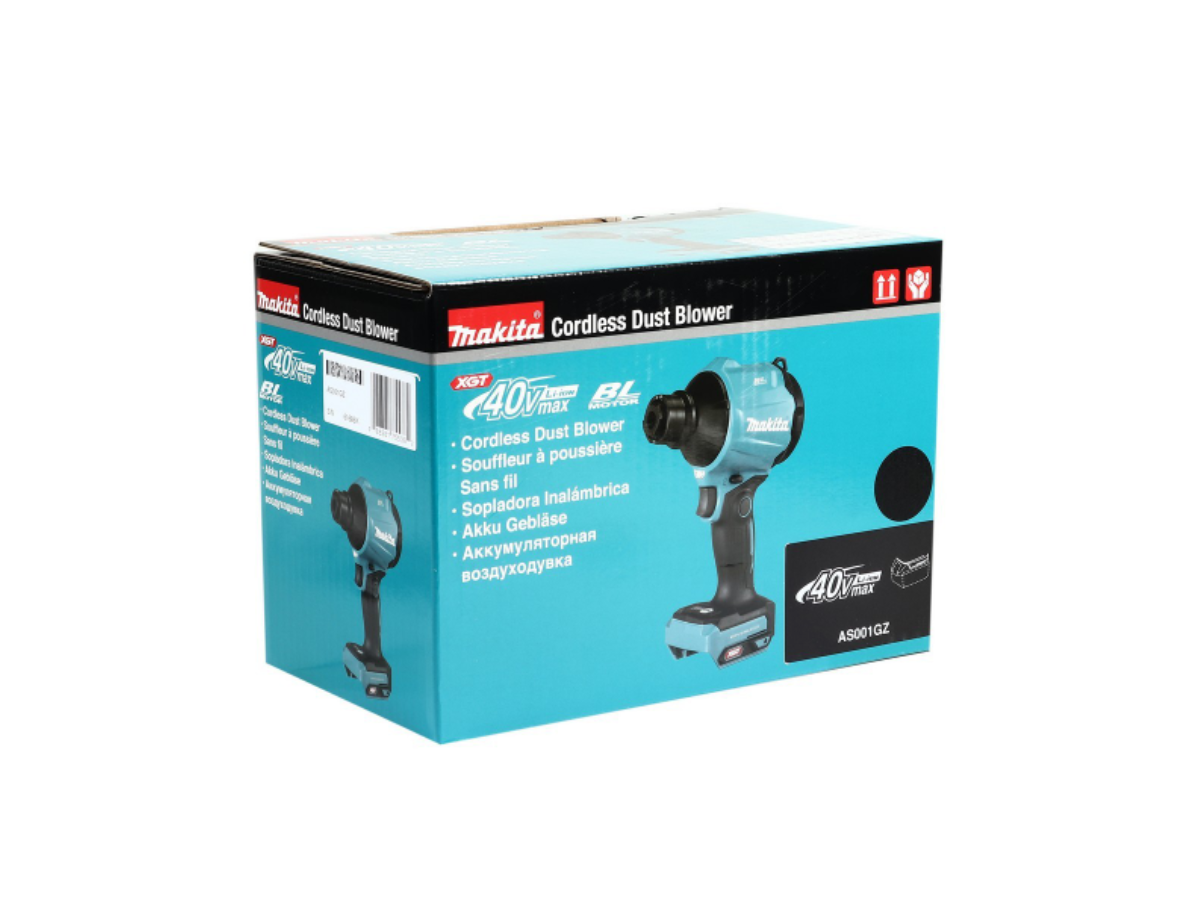 MAKITA เครื่องเป่าลมมือถือไร้สาย 40 โวลต์ รุ่น AS001GZ แรงดันลมสูงสุด 10.3 KPA ไม่รวมแบตเตอรี่-แท่นชาร์จ