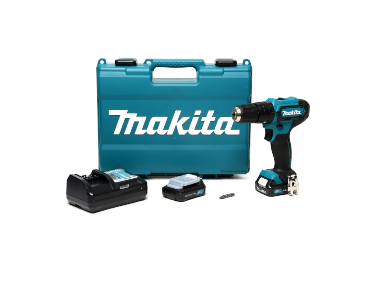 MAKITA สว่านกระแทกไร้สาย 12 โวลต์ ขนาด 10 มม. (3/8 นิ้ว) รุ่น HP333DWYE 