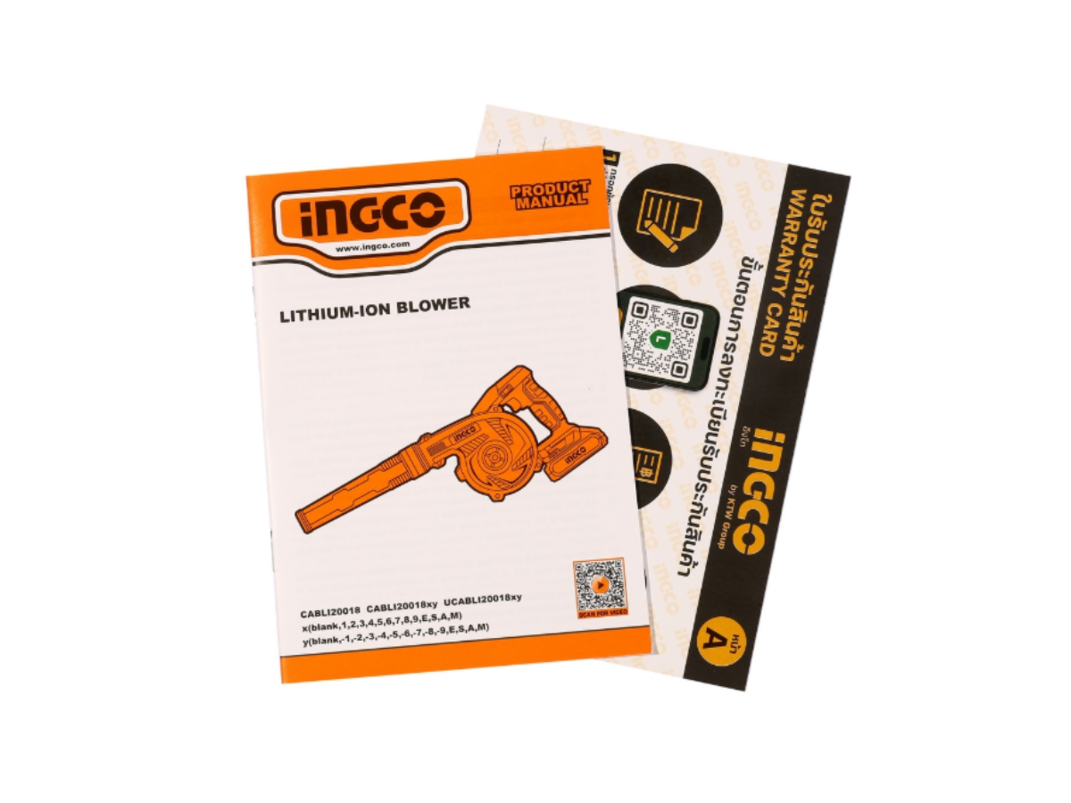 INGCO เครื่องเป่าลมไร้สาย (พร้อมแบต) รุ่น CABLI200181