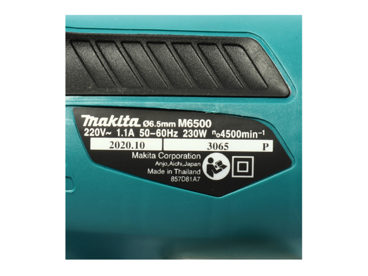 MAKITA สว่านไฟฟ้า ขนาด 1/4 นิ้ว กำลังไฟ 230 วัตต์ รุ่น M6500B