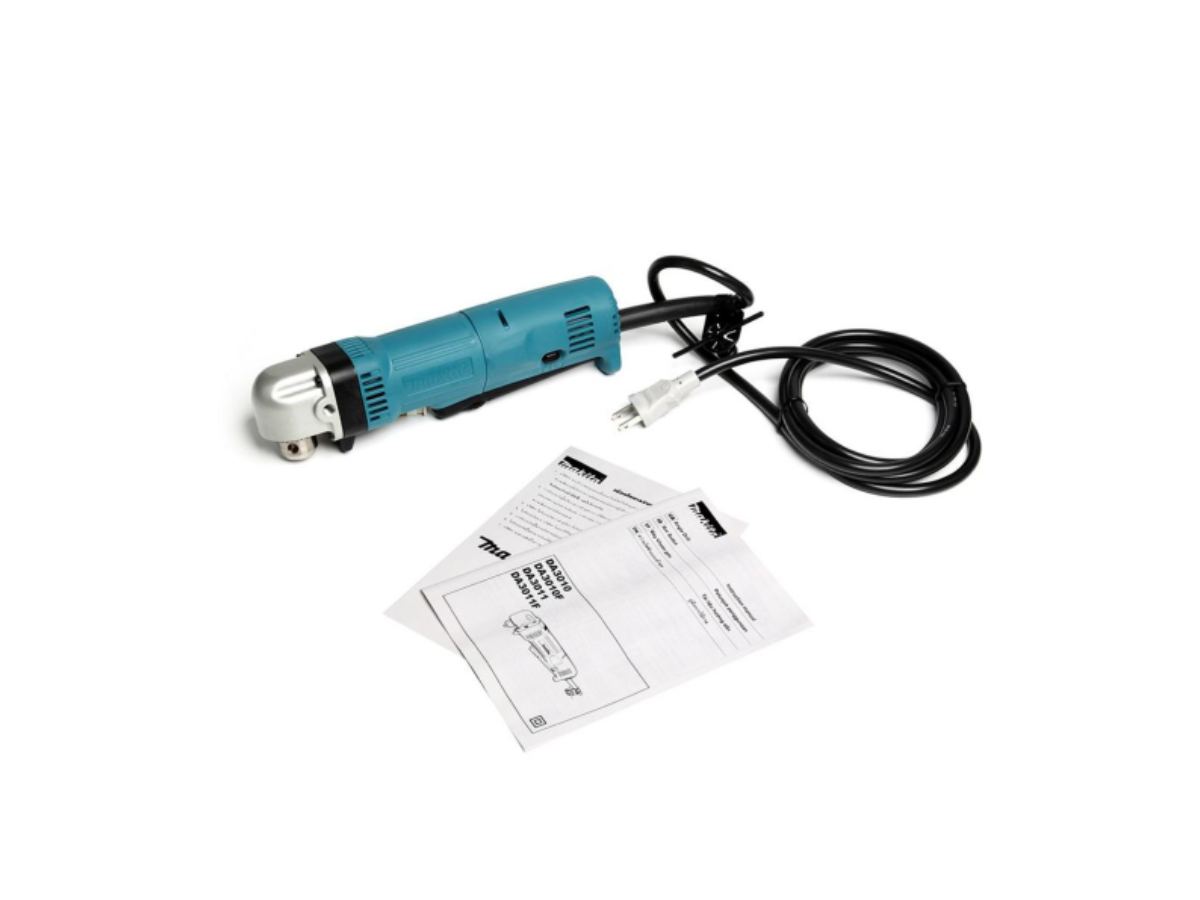 MAKITA สว่านหัวงอไฟฟ้า ขนาด 3/8 นิ้ว กำลังไฟ 450 วัตต์ รุ่น DA-3010
