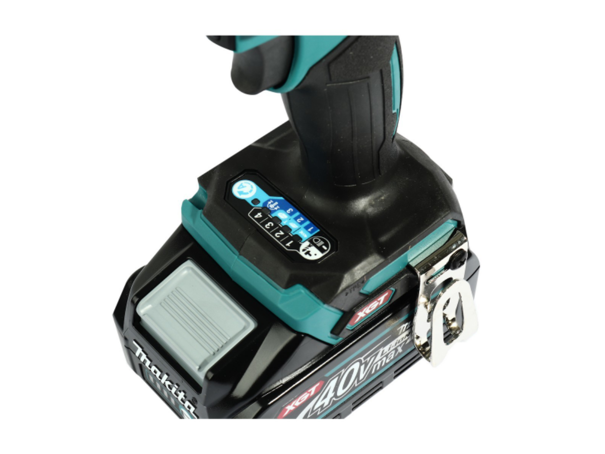 MAKITA สว่านไขควงกระแทกไร้สาย 40 โวลต์ 1/4 นิ้ว รุ่น TD001GM101 แรงบิดสูงสุด 220 นิวตันเมตร รวมแบตเตอรี่และแท่นชาร์จ