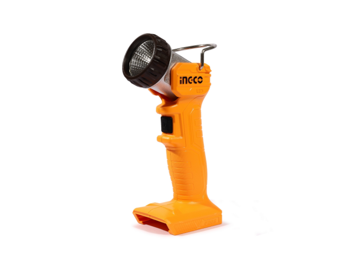 INGCO 20V ไฟฉาย LED 5 วัตต์ ปรับหัวได้ รุ่น CWLI2038 ความสว่าง 270 ลูเมน ไม่รวมแบตเตอรี่และแท่นชาร์จ (อิงโก้)
