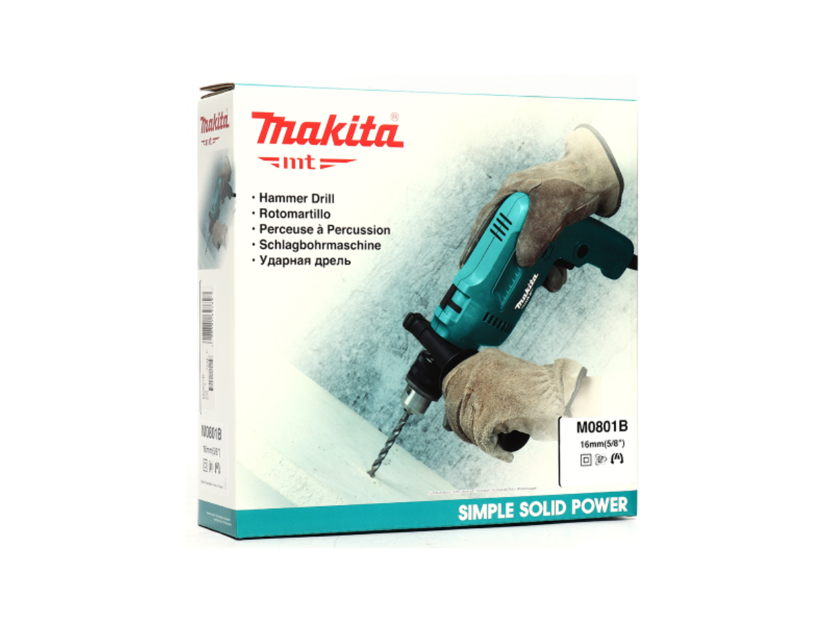 MAKITA สว่านกระแทกไฟฟ้า ขนาด 16 มม. (5/8 นิ้ว) กำลังไฟ 500 วัตต์ รุ่น M0801B