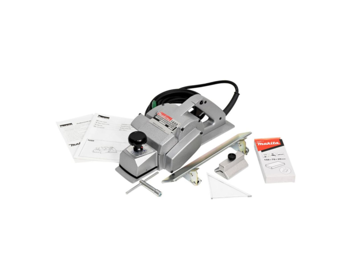 MAKITA กบไสไม้ไฟฟ้า ขนาด 3-1/8 นิ้ว (80 มม.) กำลังไฟ 750 วัตต์ รุ่น 1600