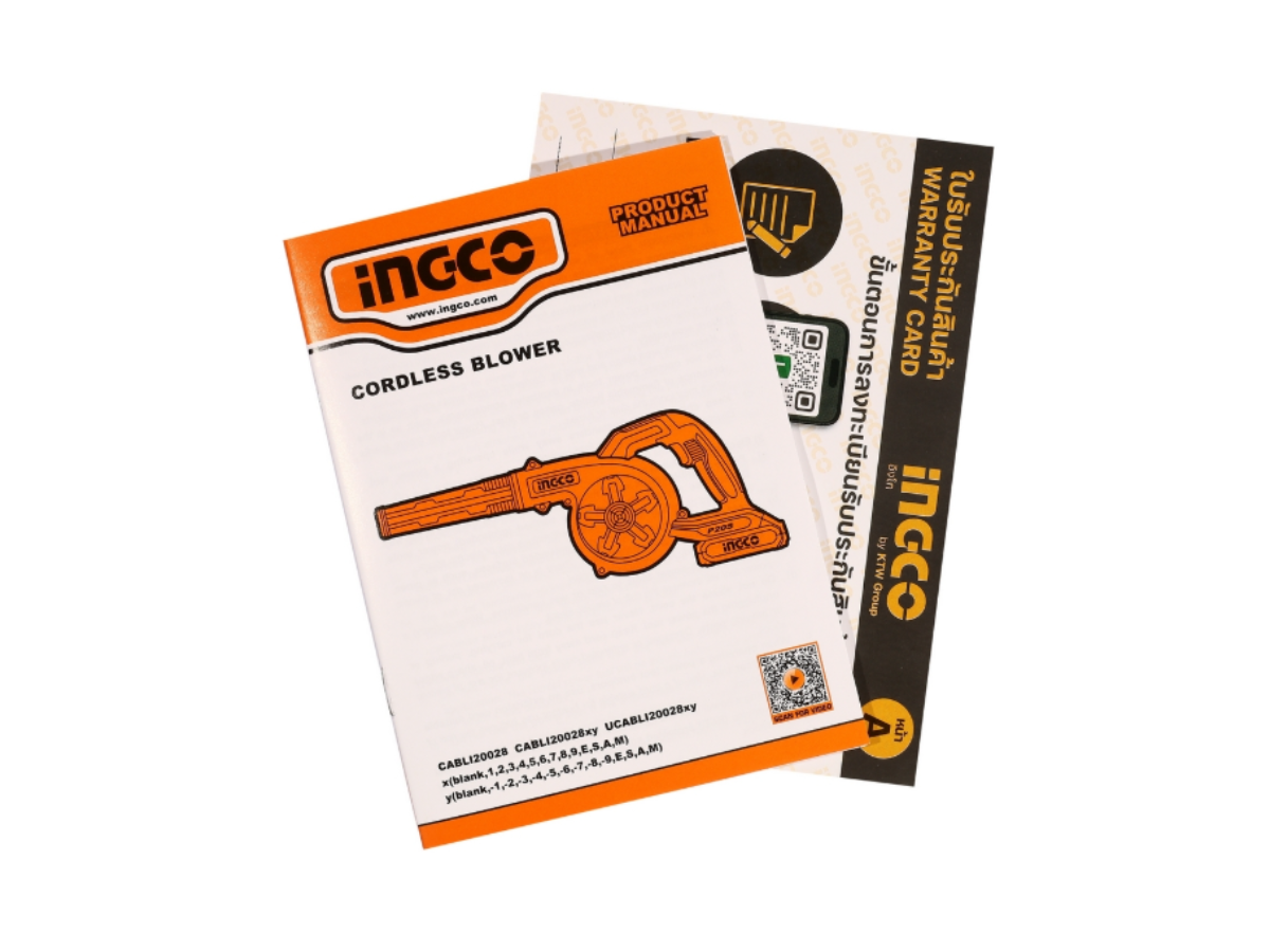 INGCO เครื่องเป่าลมไร้สาย (เครื่องเปล่า) รุ่น CABLI20028