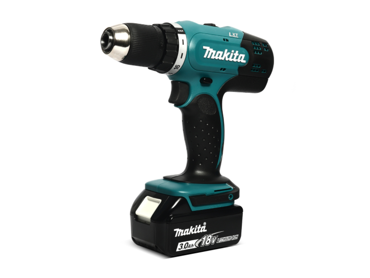 MAKITA สว่านไขควงไร้สาย 18 โวลต์ ขนาด 1/2 นิ้ว รุ่น DDF453FX13 แรงบิดหมุน 38 นิวตันเมตร รวมแบตเตอรี่และแท่นชาร์จ