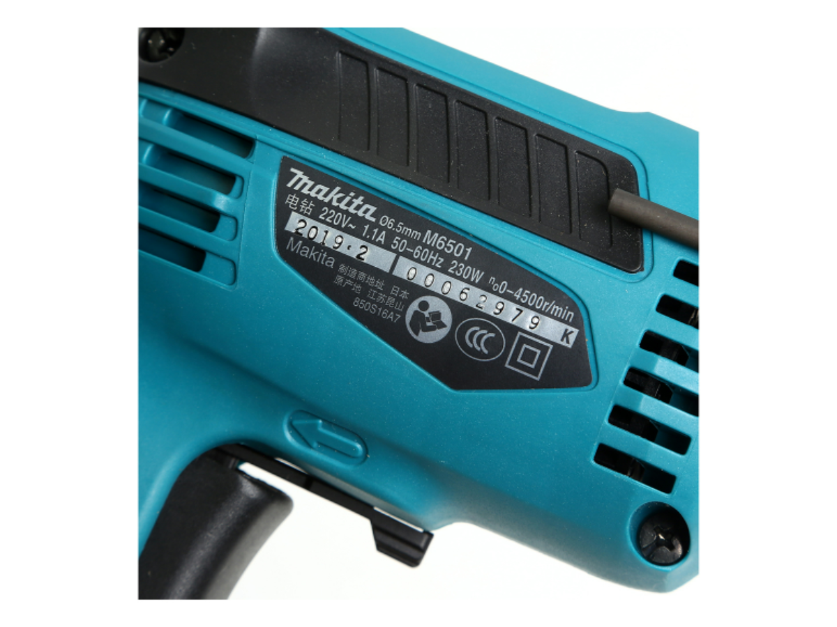 MAKITA สว่านไฟฟ้า ขนาด 1/4 นิ้ว กำลังไฟ 230 วัตต์ รุ่น M6501B