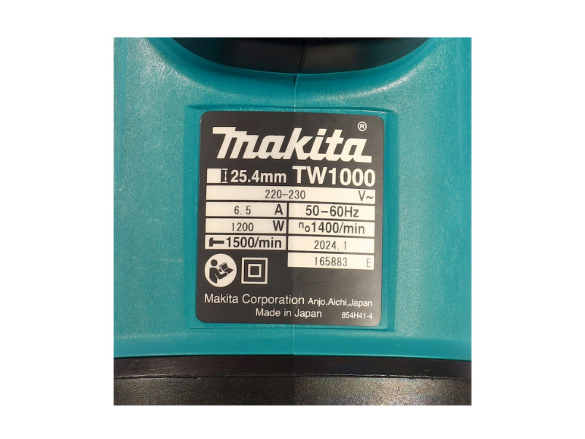 เครื่องขันน๊อตไฟฟ้า MAKITA ขนาด 1 นิ้ว กำลังไฟ 1,200 วัตต์ รุ่น TW1000