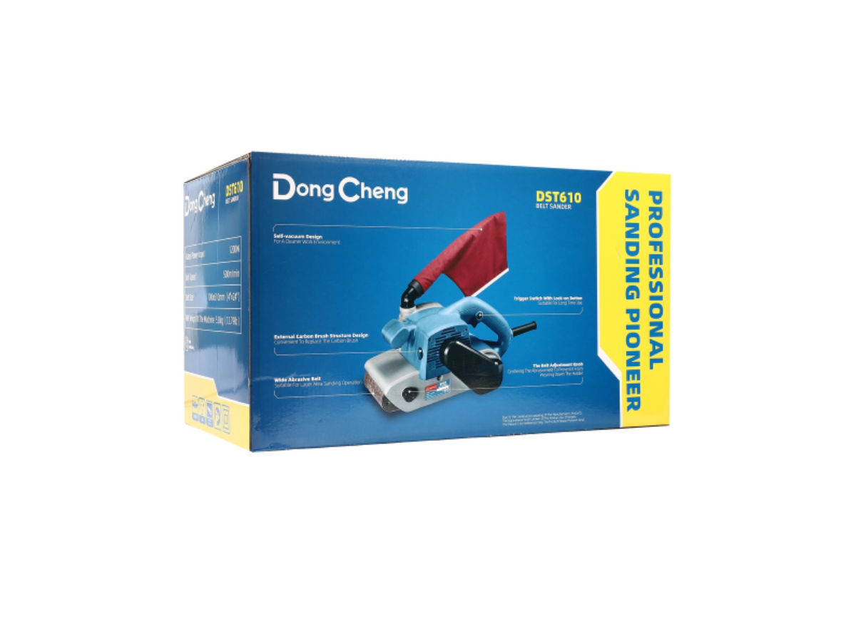 DONG CHENG เครื่องขัดกระดาษทรายสายพาน 4 นิ้ว รุ่น DST610