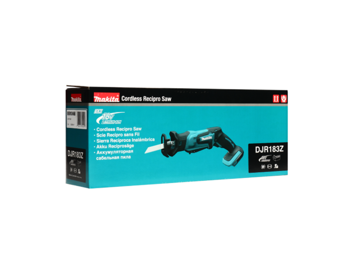 MAKITA เลื่อยชักไร้สาย 18 โวลต์ รุ่น DJR183Z ความยาวช่วงชัก 1/2 นิ้ว ไม่รวมแบตเตอรี่-แท่นชาร์จ