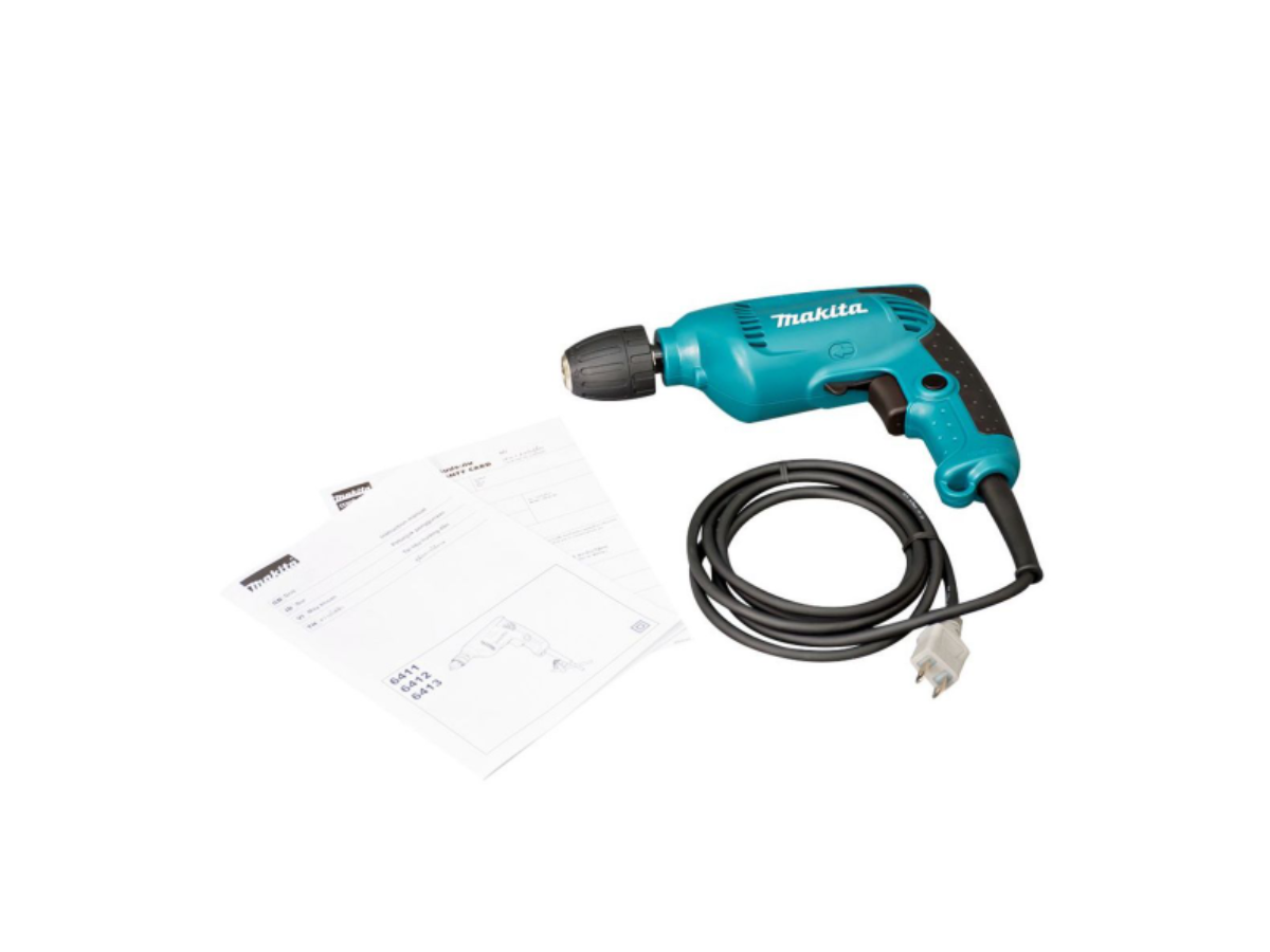 MAKITA สว่านไฟฟ้า ขนาด 3/8 นิ้ว กำลังไฟ 450 วัตต์ รุ่น 6413