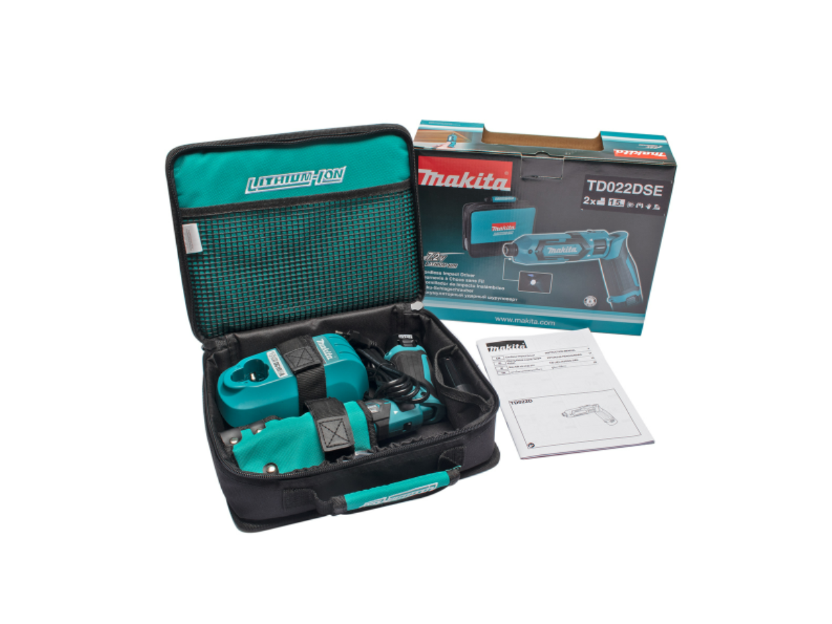MAKITA สว่านไขควงกระแทกไร้สาย 7.2 โวลต์ 1/4 นิ้ว รุ่น TD022DSE