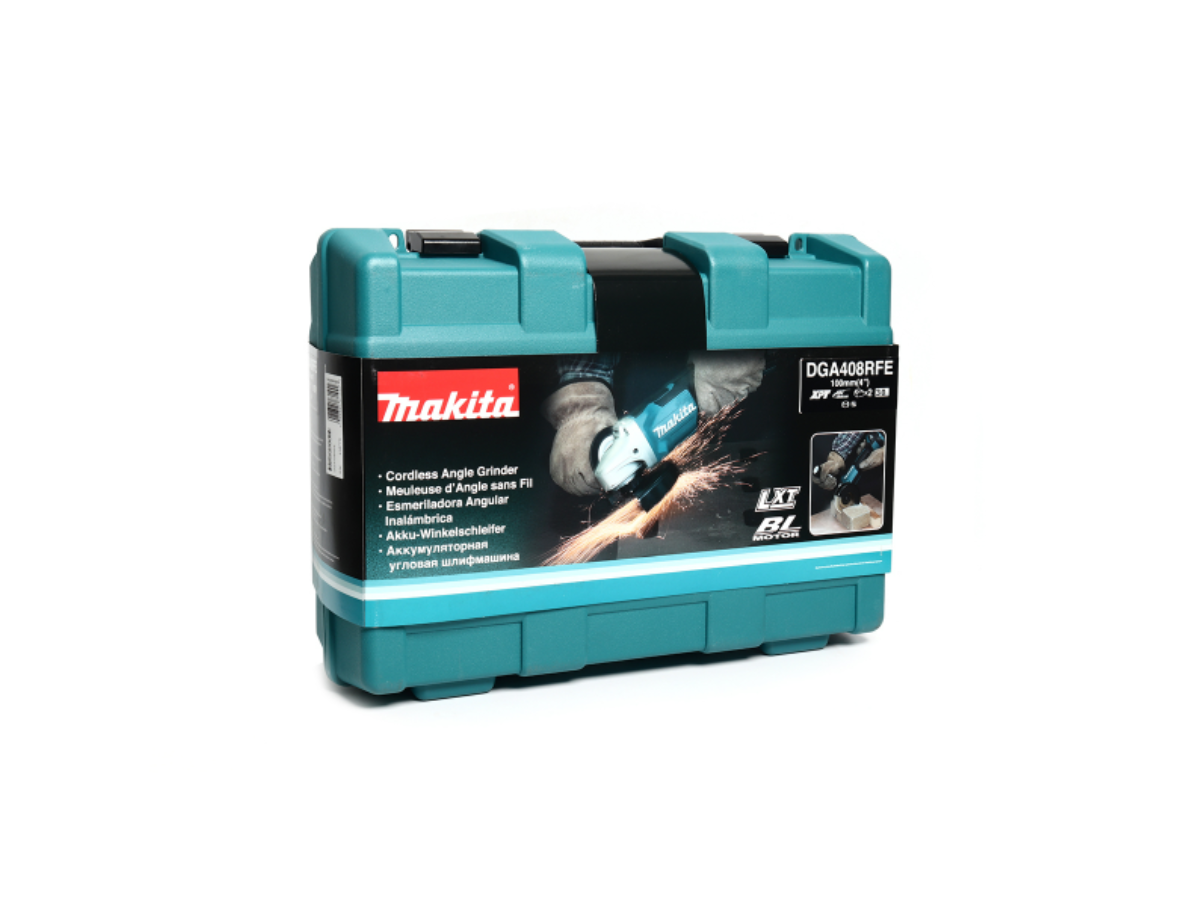 MAKITA เครื่องเจียไร้สาย 18 โวลต์ ขนาด 4 นิ้ว รุ่น DGA408RFE