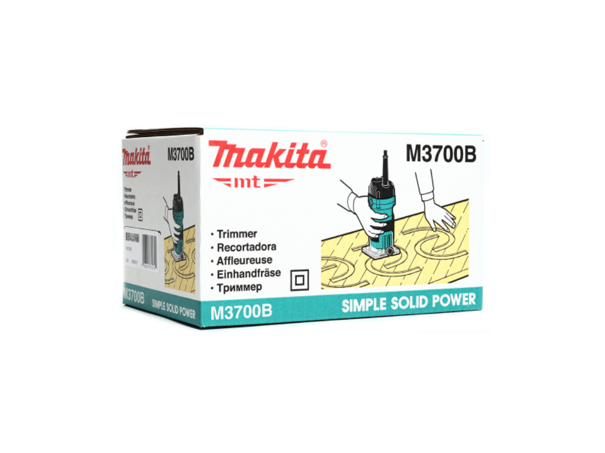 MAKITA เครื่องแกะลายไม้ ขนาด 1/4 นิ้ว (6 มม.) กำลังไฟ 530 วัตต์ รุ่น M3700B