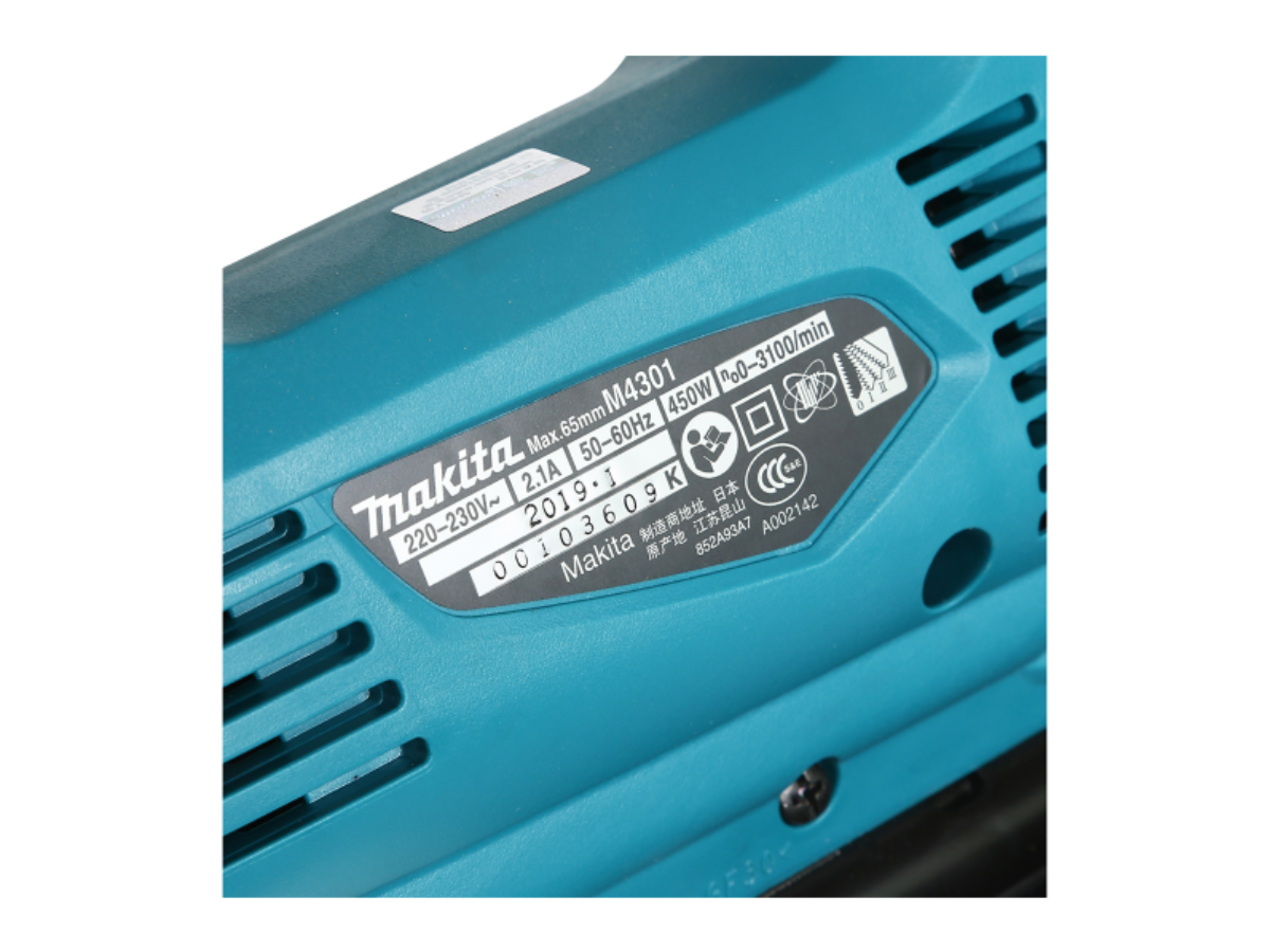 MAKITA เลื่อยจิ๊กซอว์ B-TYPE กำลังไฟ 450 วัตต์ รุ่น M4301B ความยาวช่วงชัก 18 มม. (11/16 นิ้ว)