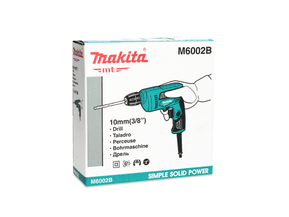 MAKITA สว่านไฟฟ้า ขนาด 3/8 นิ้ว กำลังไฟ 450 วัตต์ รุ่น M6002B