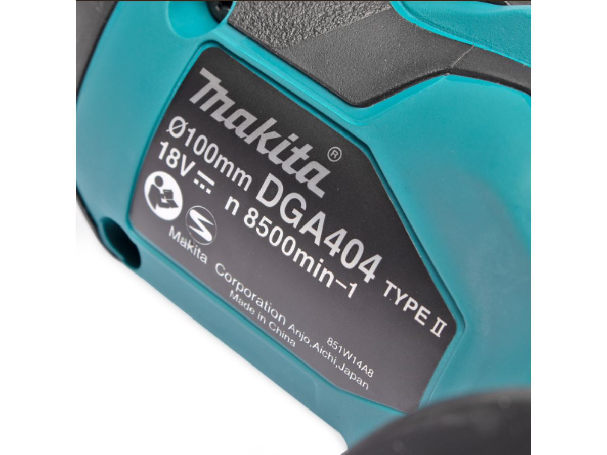 MAKITA เครื่องเจียไร้สาย 18 โวลต์ ขนาด 4 นิ้ว รุ่น DGA404RFE