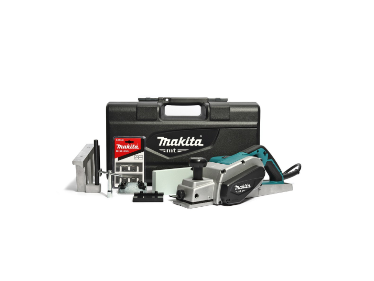 MAKITA กบไสไม้ไฟฟ้า ขนาด 3-1/4 นิ้ว (82 มม.) กำลังไฟ 750 วัตต์ รุ่น M1100KX1B