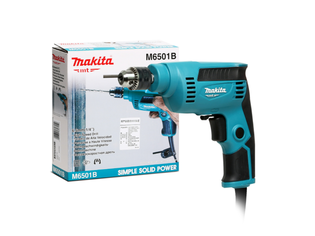 MAKITA สว่านไฟฟ้า ขนาด 1/4 นิ้ว กำลังไฟ 230 วัตต์ รุ่น M6501B