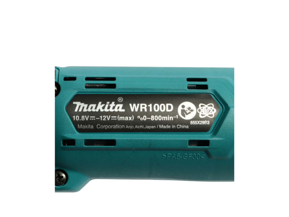 MAKITA เครื่องขันบล๊อกไร้สาย 12 โวลต์ 3/8 นิ้ว รุ่น WR100DZ แรงบิดสูงสุด 47.5 นิวตันเมตร ไม่รวมแบตเตอรี่และแท่นชาร์จ