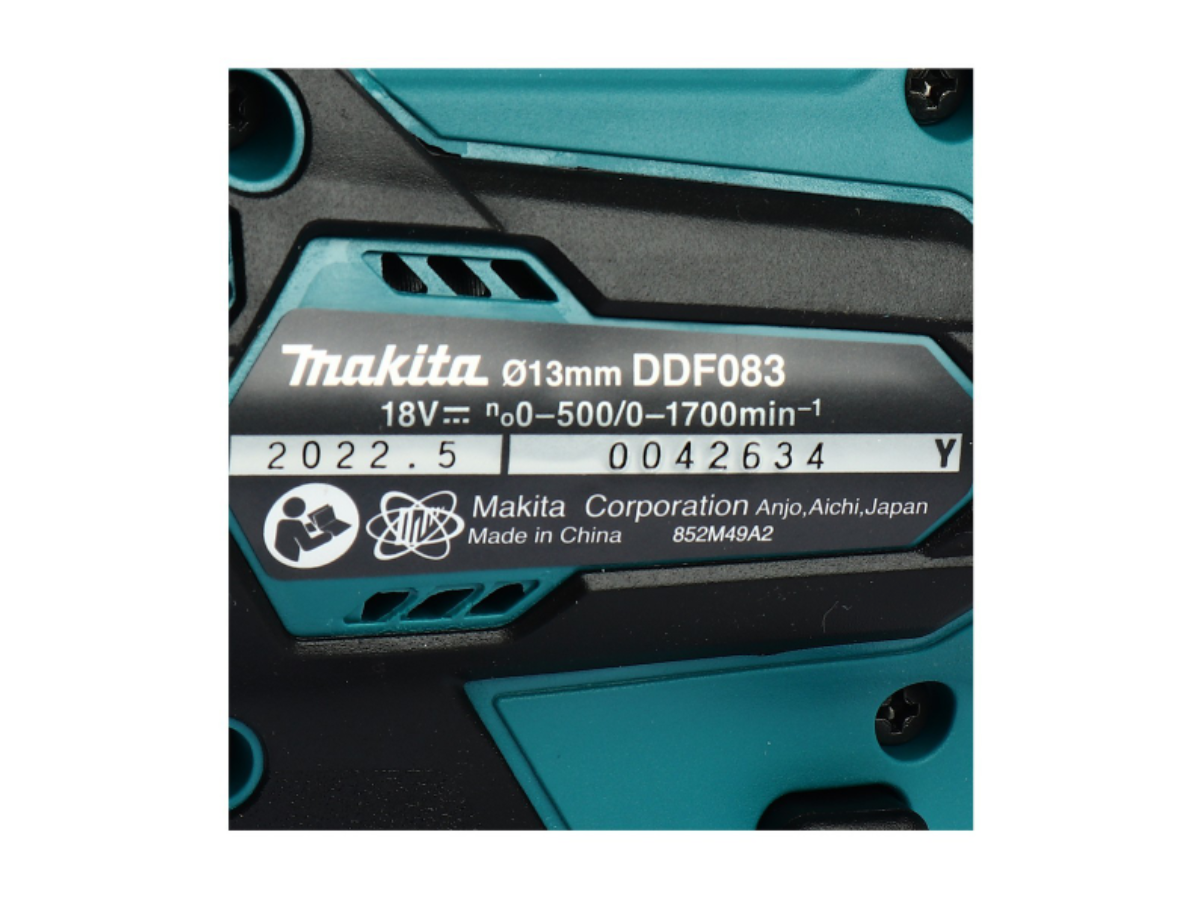 MAKITA สว่านไขควงคลัช 18 โวลต์ ขนาด 1/4 นิ้ว รุ่น DDF083Z แรงบิดหมุน 40 นิวตันเมตร ไม่รวมแบตเตอรี่และแท่นชาร์จ