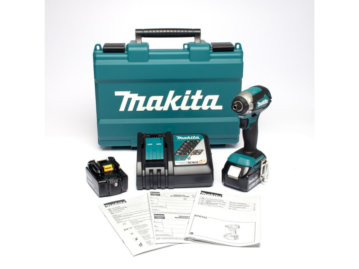 MAKITA สว่านอิมแพคไร้สาย 18 โวลต์ รุ่น DTD153RFE ก้านหกเหลี่ยม 1/4 นิ้ว