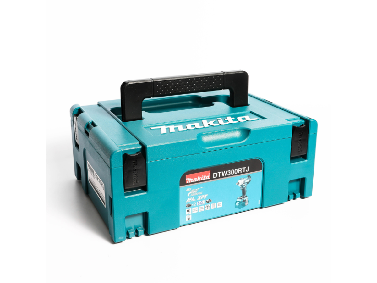 MAKITA เครื่องขันบล๊อกไร้สาย 18 โวลต์ 1/2 นิ้ว รุ่น DTW300RTJ แรงบิดสูงสุด 330 นิวตันเมตร 