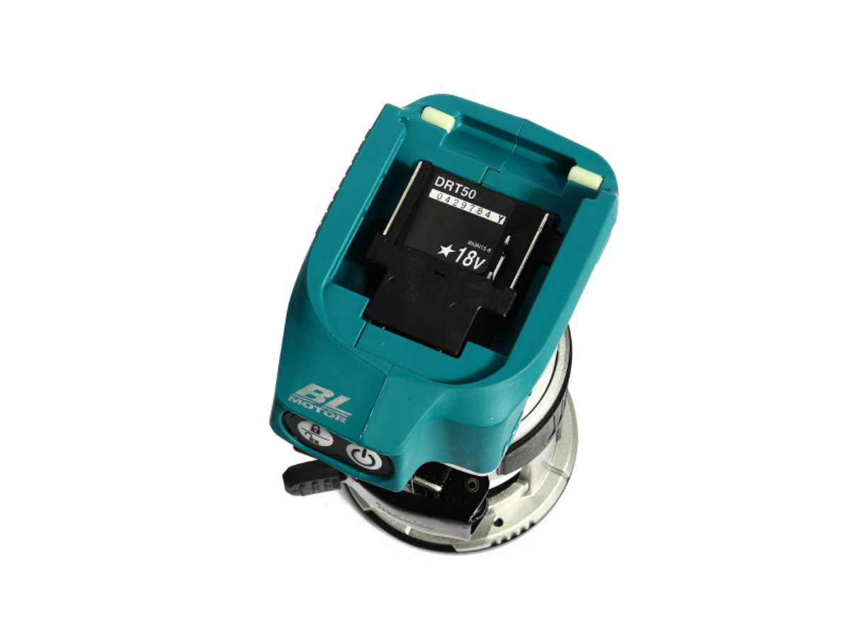 MAKITA เครื่องทริมเมอร์ 18V รุ่น DRT50ZJX3 ขนาดจับดอก 6 มม. / 8 มม. ความเร็วรอบ 10,000-30,000 RPM เครื่องเปล่า