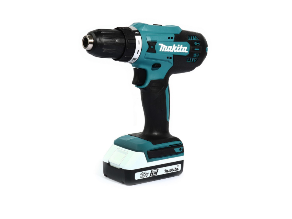 MAKITA สว่านไขควงไร้สาย 18 โวลต์ ขนาด 1/2 นิ้ว รุ่น DF488D005 แรงบิดหมุน 38 นิวตันเมตร รวมแบตเตอรี่และแท่นชาร์จ