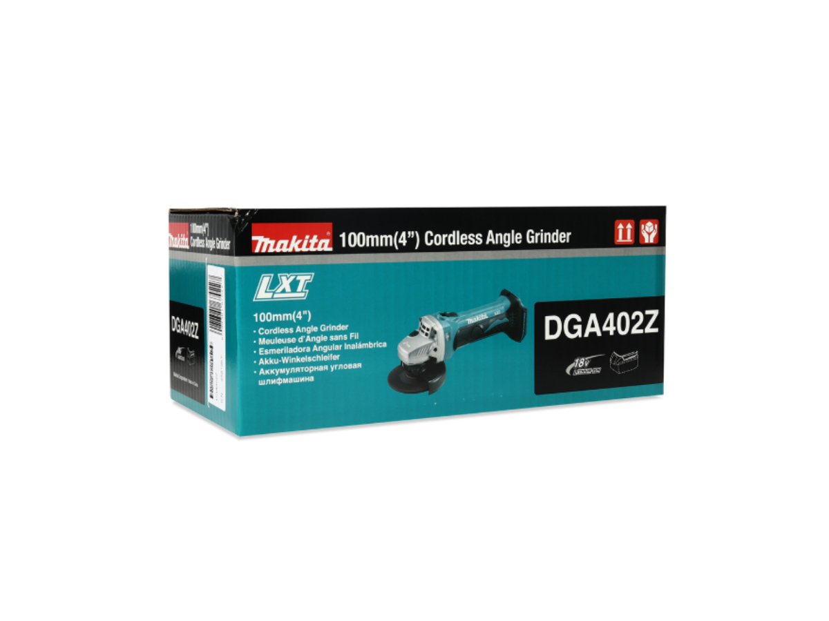 MAKITA เครื่องเจียไร้สาย 18 โวลต์ ขนาด 4 นิ้ว รุ่น DGA402Z