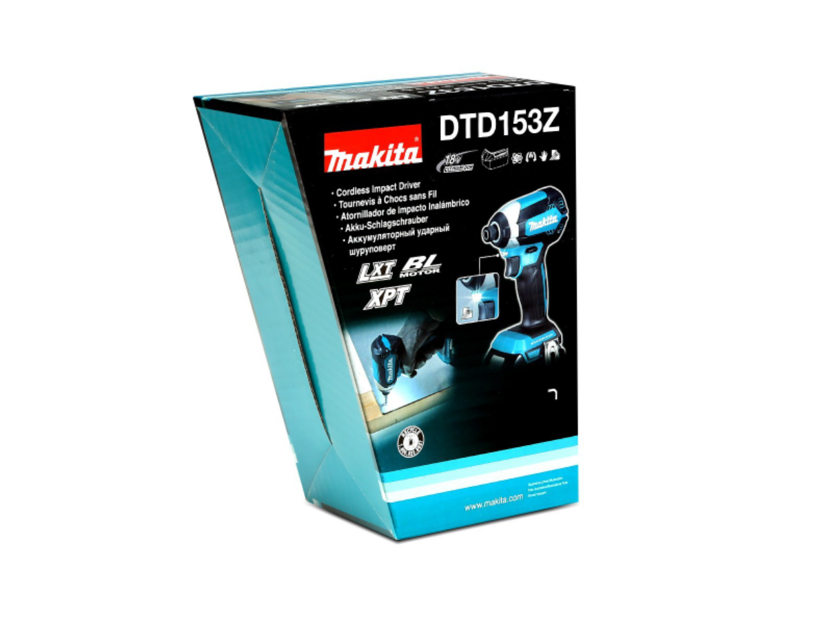 MAKITA สว่านไขควงกระแทกไร้สาย 18 โวลต์ 1/4 นิ้ว รุ่น DTD153Z
