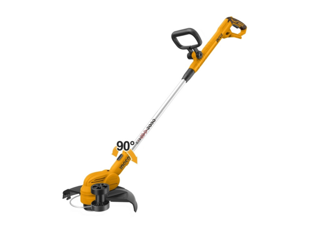 INGCO เครื่องเล็มหญ้าสายเอ็น 20V 300 มม. รุ่น CGTLI203285 ความเร็วรอบ 8,200 รอบ/นาที