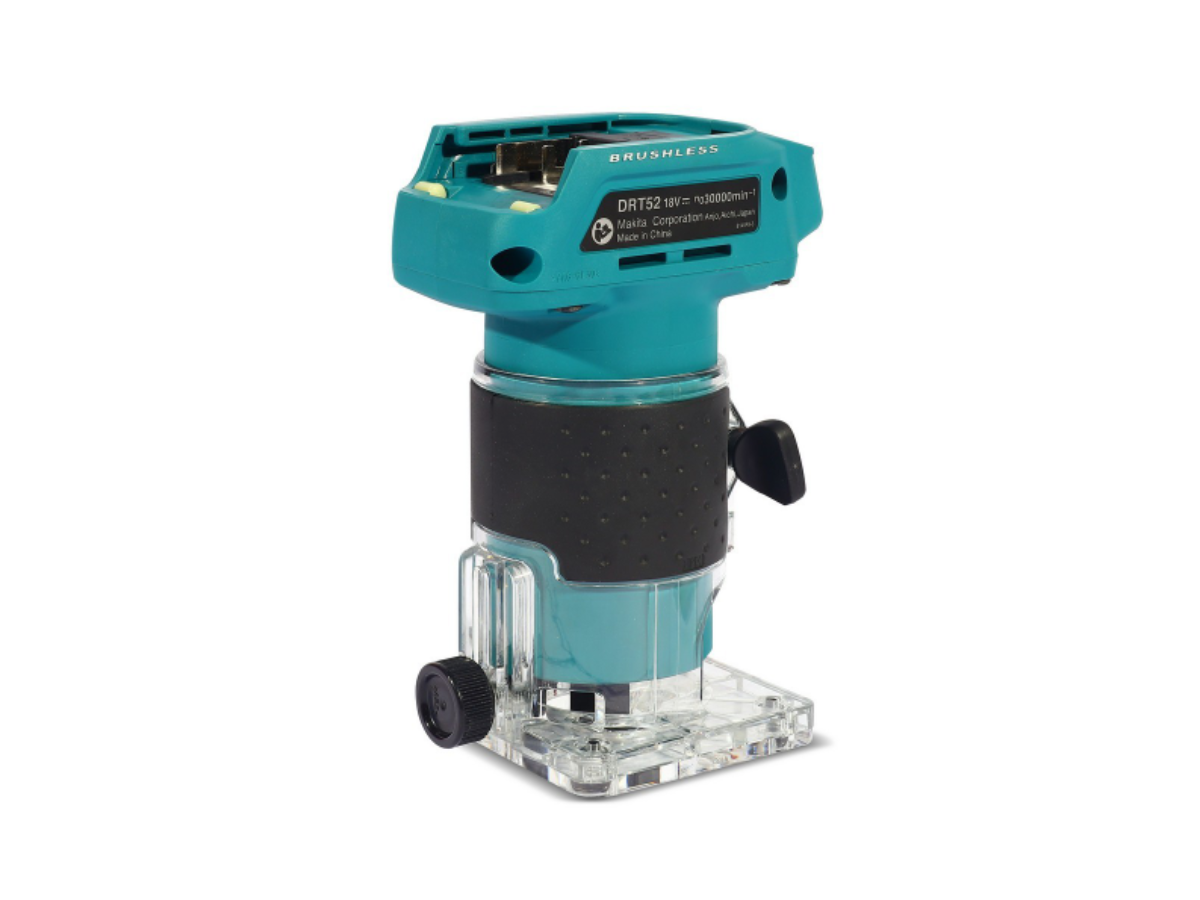 MAKITA เครื่องทริมเมอร์ไร้สาย 18 โวลต์ ขนาด 6 มม. (1/4 นิ้ว) รุ่น DRT52Z