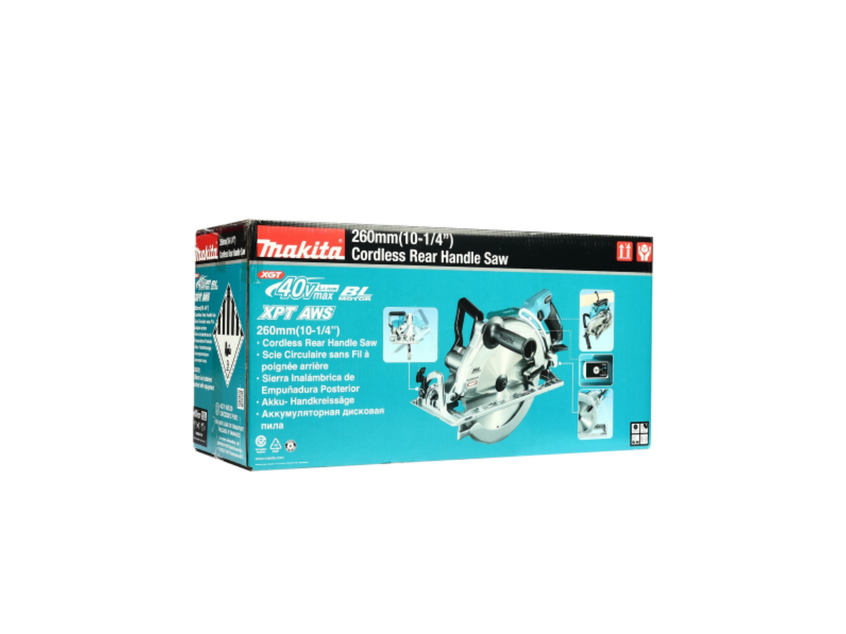 MAKITA เลื่อยวงเดือน 40VMAX 10 นิ้ว รุ่น RS002GT101 ความเร็วรอบตัวเปล่า 4,000 รอบ/นาที 